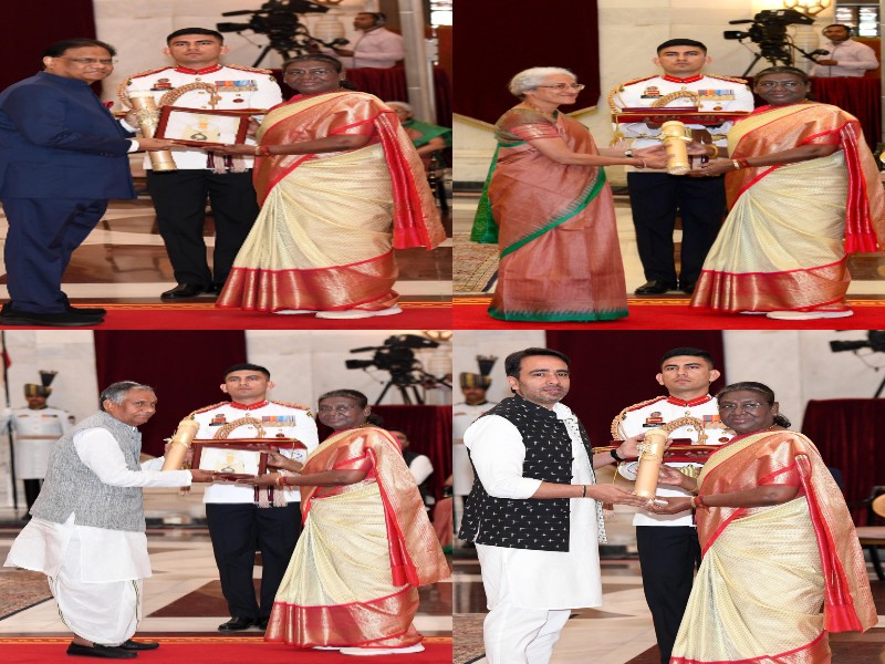 The President presented the Bharat Ratna awards!