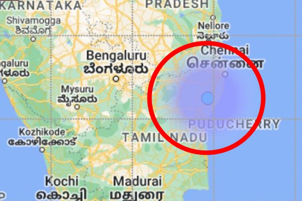 Earthquake of Magnitude 3.2 occurred in chengalpattu