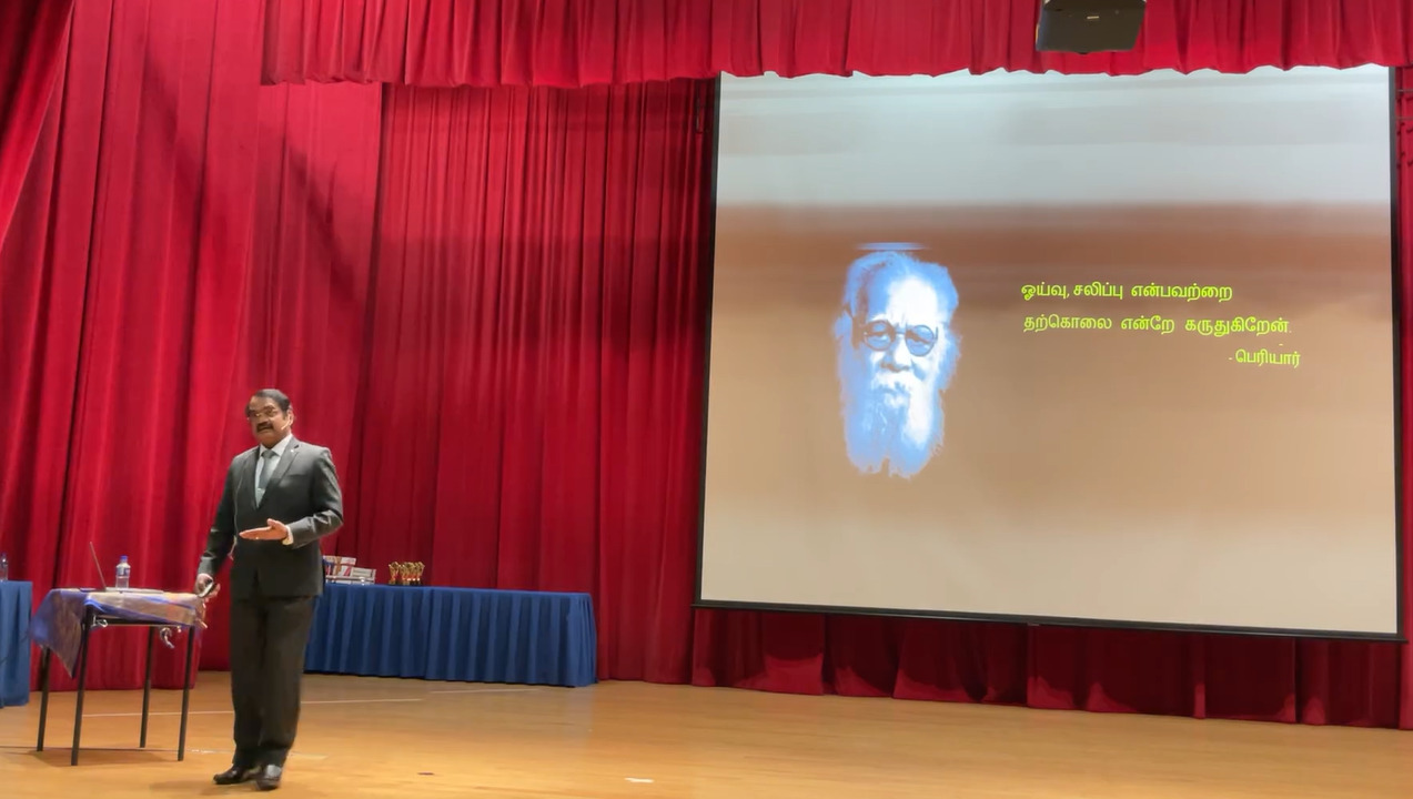 Periyar and science Mylswamy Annadurai speech in Singapore