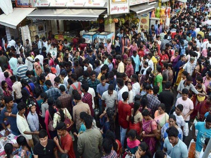 heavy crowded in t nagar for diwali purchase