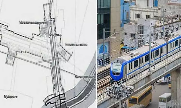 Phase 2 Metro Rail Project Tunneling in Adyar