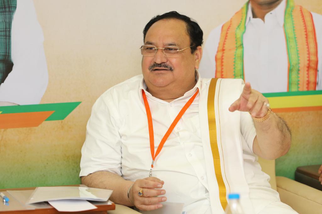 jp nadda chennai visit