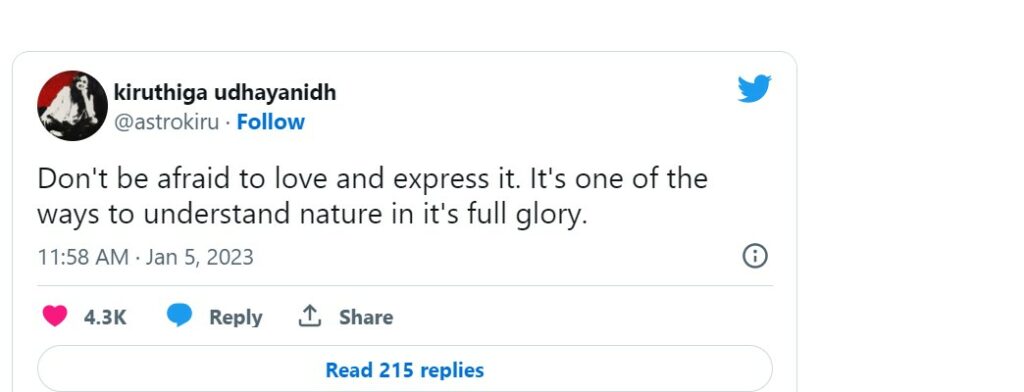 inbanidhi viral photo in social media kiruthika udhayanidhi reaction