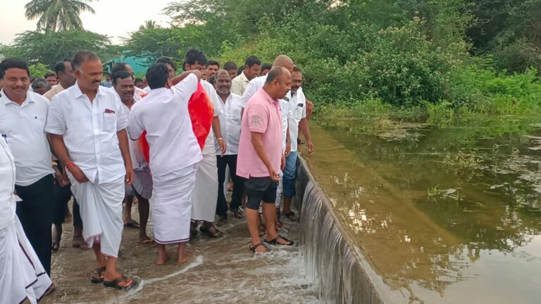 MLA Nandakumar diverted Palar River water to 11 lakes