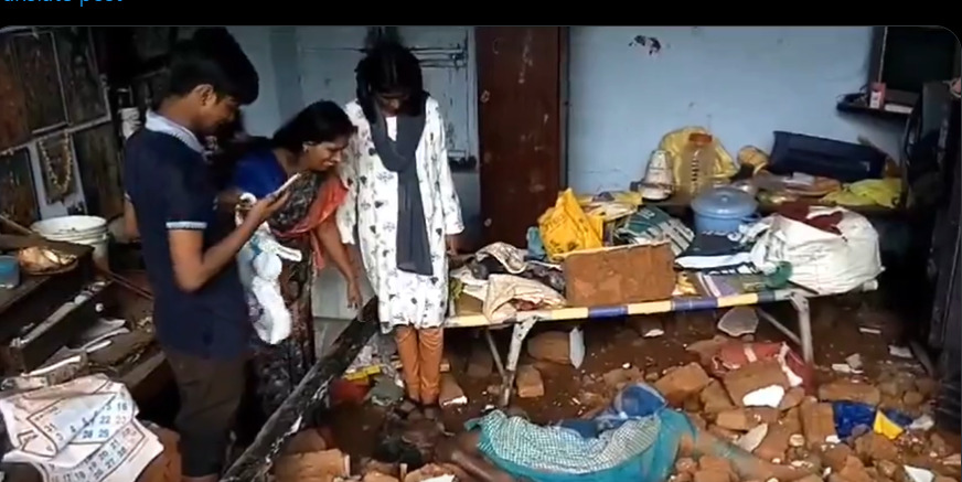 house collapsed in tirunelveli Two died