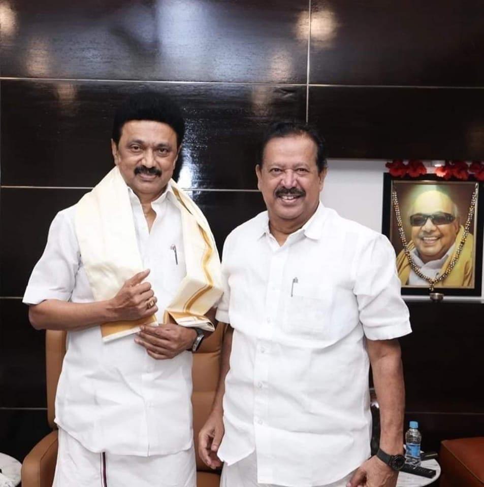 Ponmudi meet Chief Minister Stalin