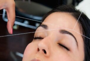 easy threading your brows at home