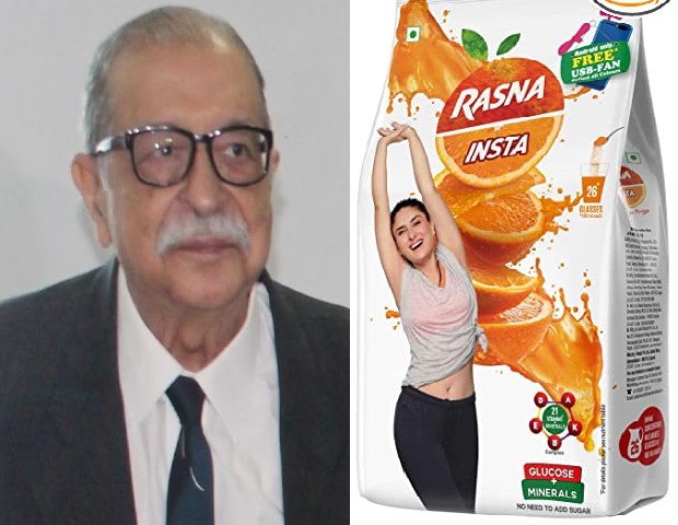 how rasna founder Areez Pirojshaw Khambatta died
