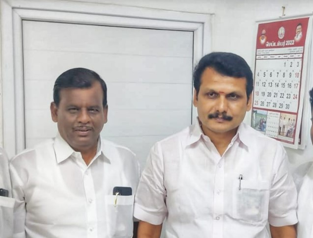 coimbatore senthil balaji selected district secretary Background