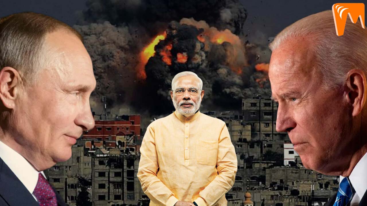 Ukraine Palestine war what India should do