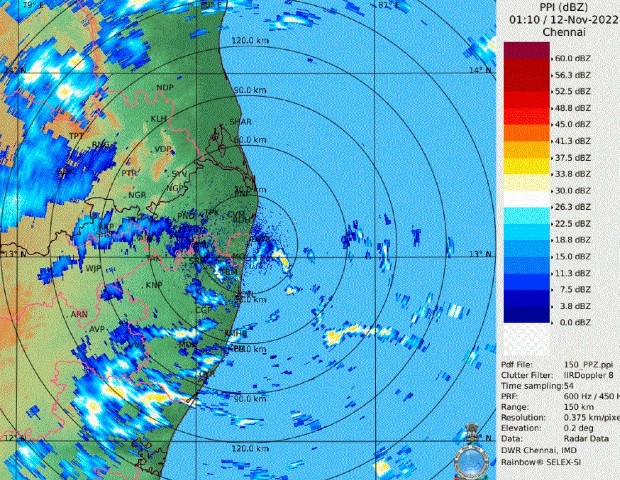 chennai rain today in weatherman report