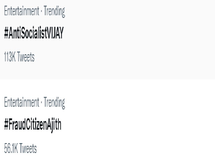 ajith vijay's fans fight