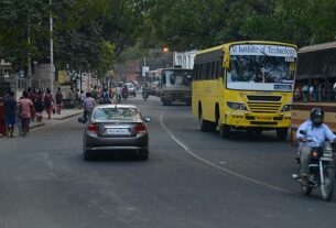 Traffic changes on Santhome High Road