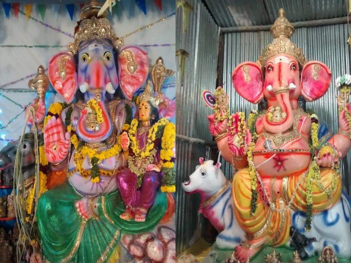 seeking permission to place Ganesha idols.
