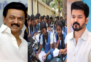 MK Stalin vijay congratulates the students