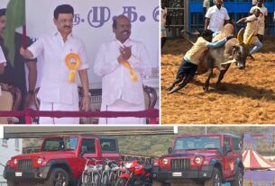 alanganallur jallikattu mahindra jeep  