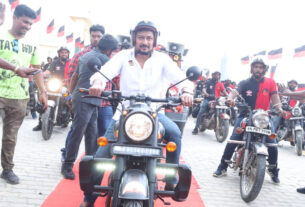 udhayanidhi inaugurated the bike rally in kumari