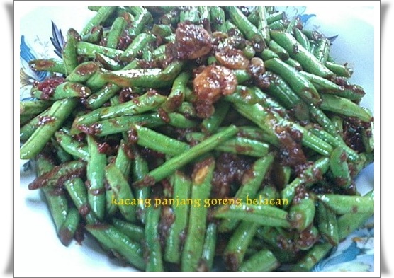 Kacang Panjang Goreng Belacan