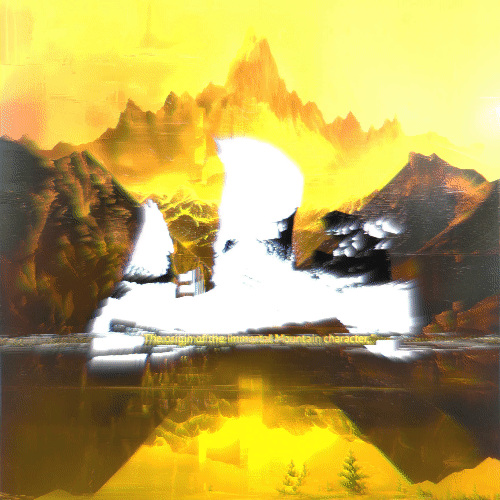 金山 (goldMountain), origin of the immortal Mountain character