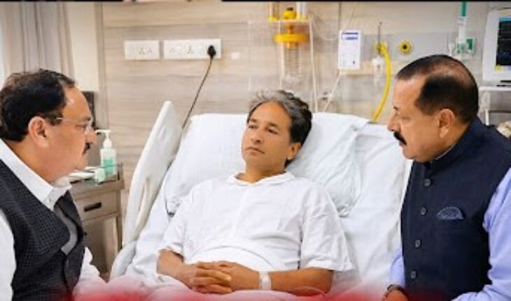 Union Ministers JP Nadda and Jitendra Singh Visit Sonam Wangchuk in Gurugram Hospital