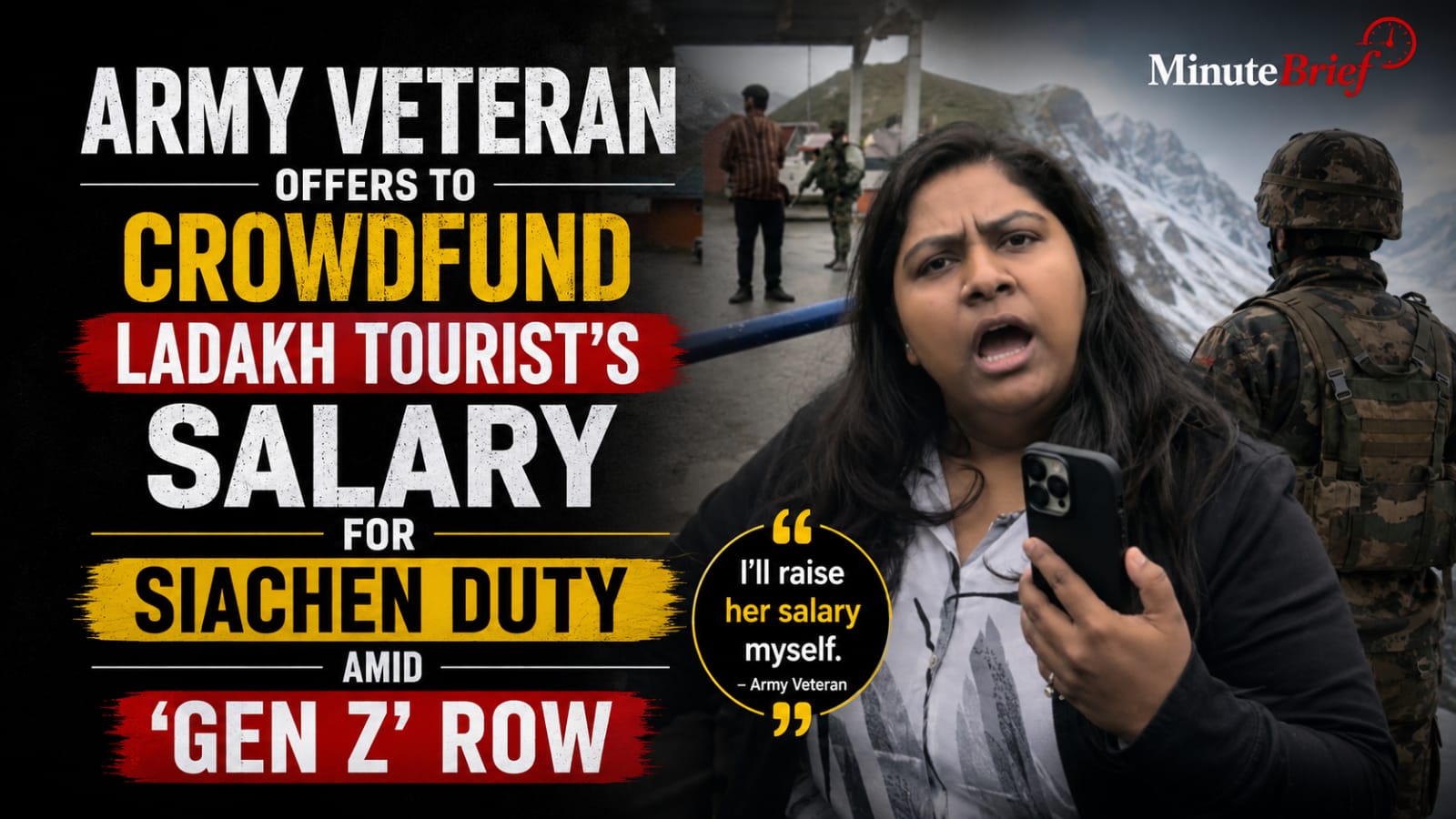 Army Veteran Offers to Crowdfund Ladakh Tourist’s Salary for Siachen Duty Amid 'Gen Z' Row
