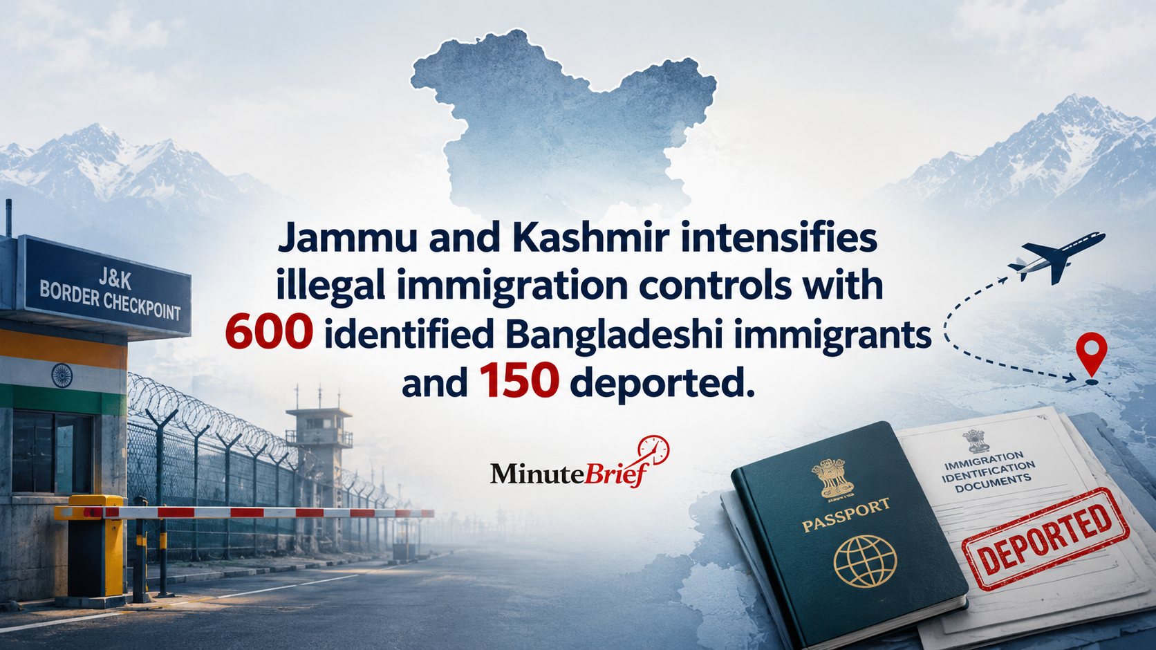 Authorities Identify 600 Illegal Bangladeshi Immigrants in Jammu and Kashmir Amid Tightened Border Security Efforts