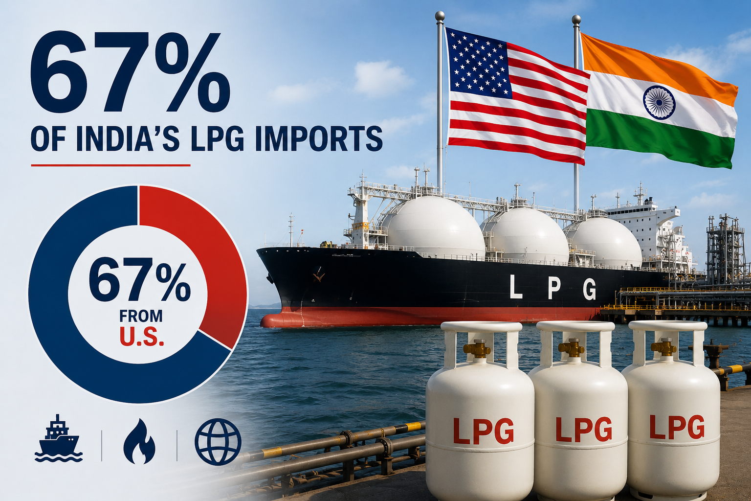 U.S. accounts for 67% of India’s LPG imports, Petroleum Minister says