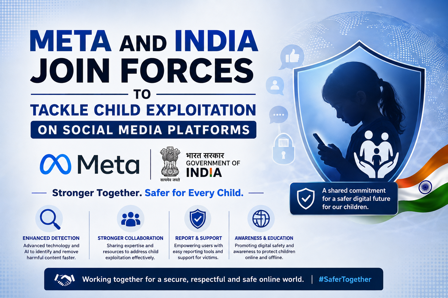 Meta and India join forces to tackle child exploitation on social media platforms