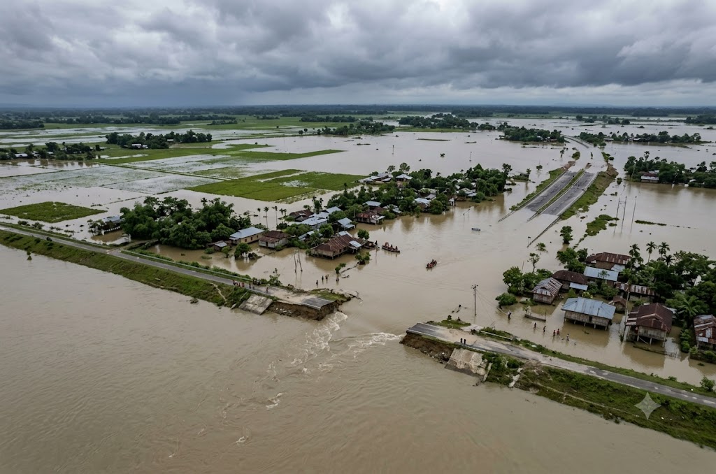 IMD Denies Cloudburst Claims as Infrastructure Failures Worsen Assam Floods