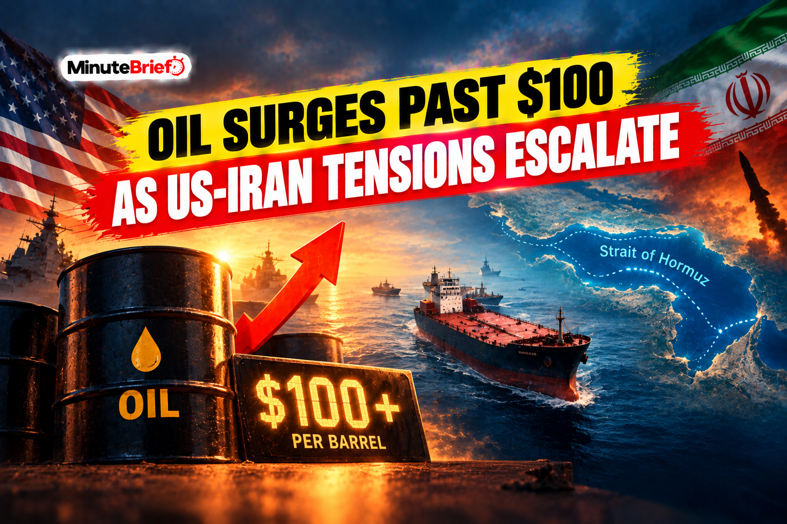 Oil Surges Past $100 as US-Iran Tensions Escalate