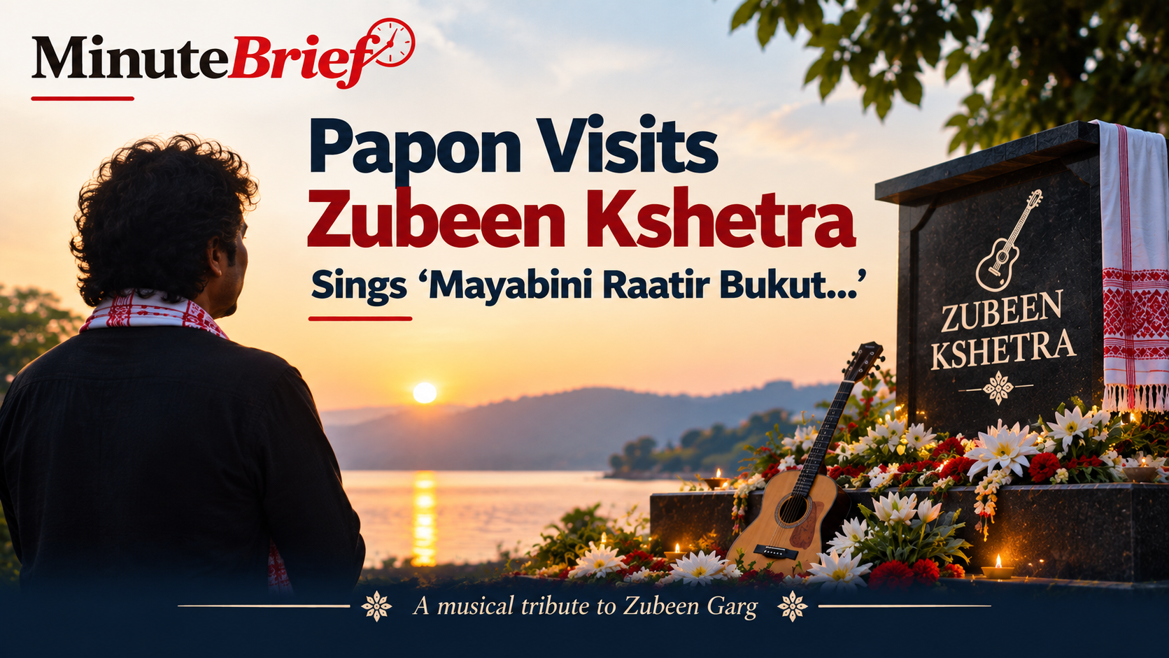 Papon Visits Zubeen Kshetra sings 'Mayabini Raatir Bukut...'