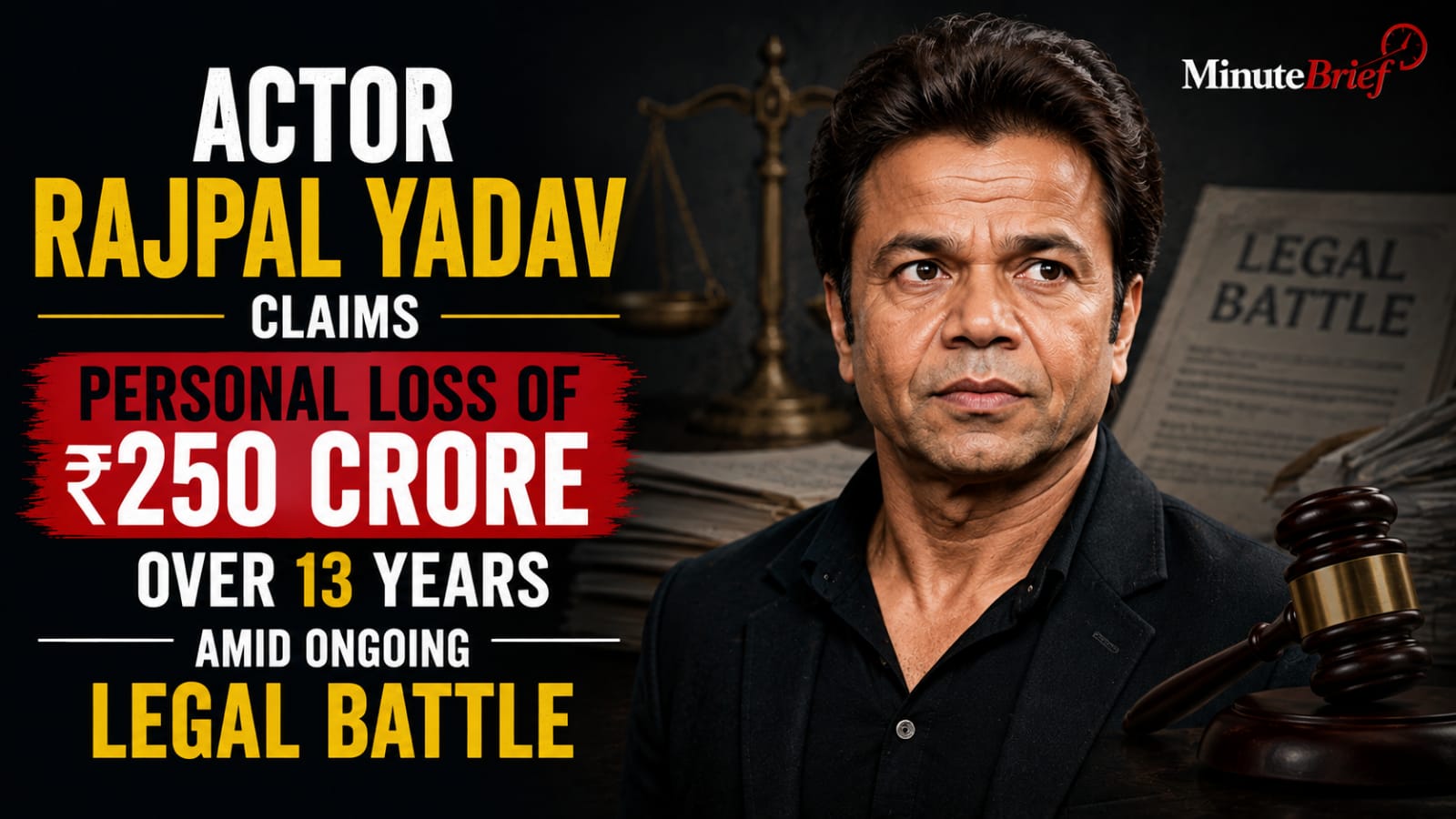 "Money Can't Buy Me": Rajpal Yadav Claims ₹250 Crore Loss Over 13 Years Amid Legal Battles
