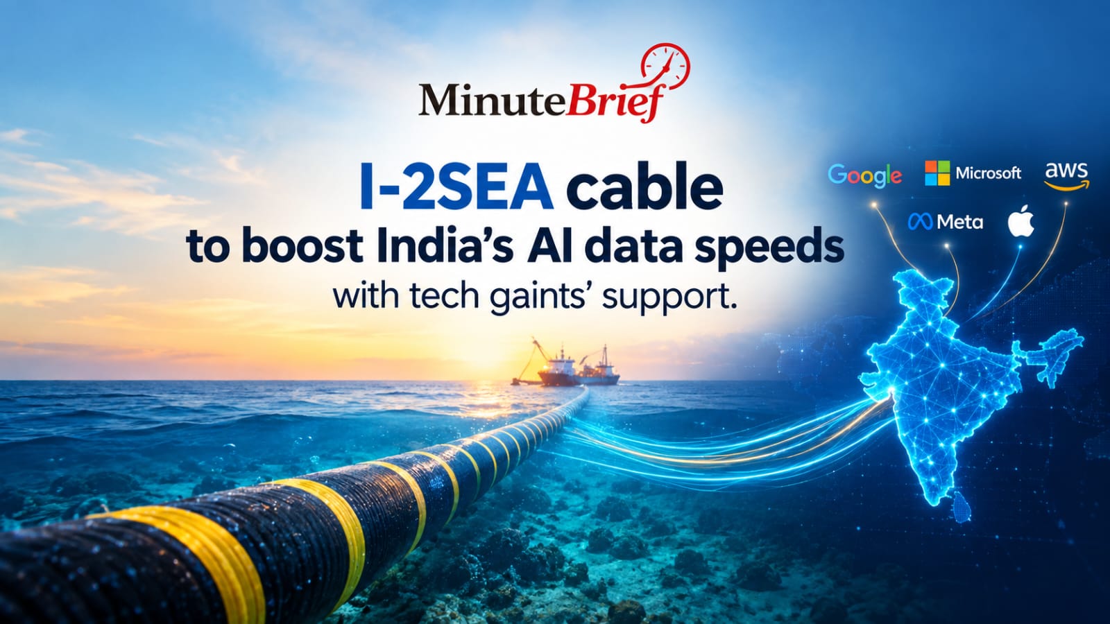 I-2SEA subsea cable backed by Microsoft and Tata Communications to enhance India's AI data speeds