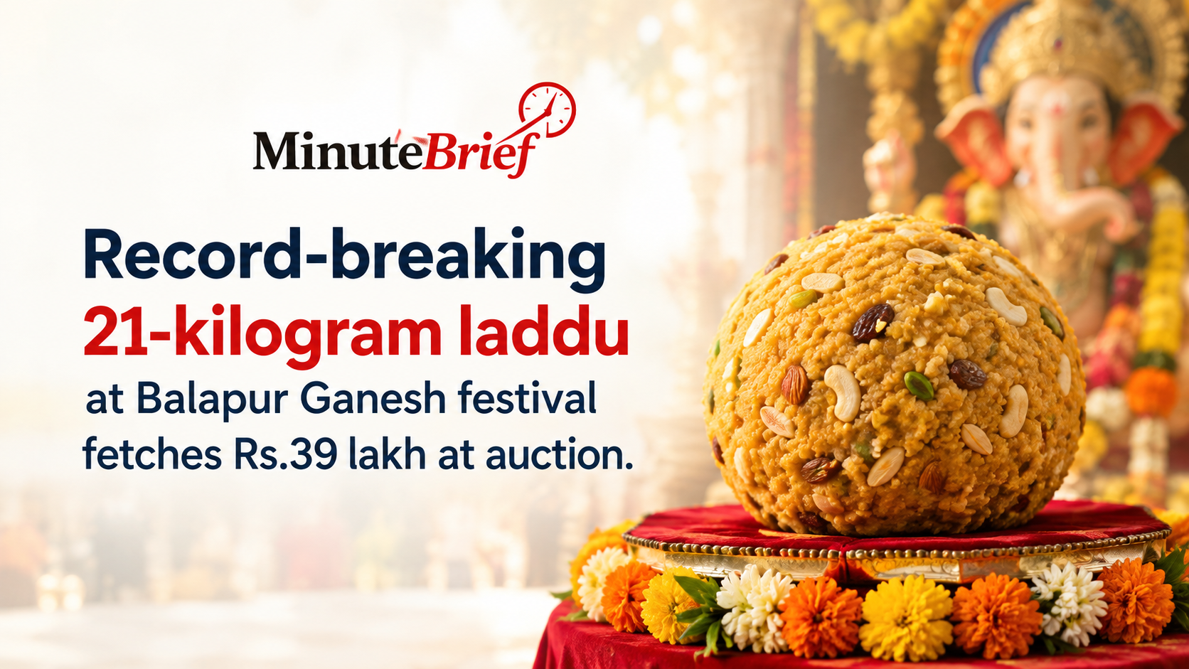 Balapur Ganesh Festival Laddu Auction Sets New Record with ₹39 Lakh Sale Surpassing 1994's ₹450