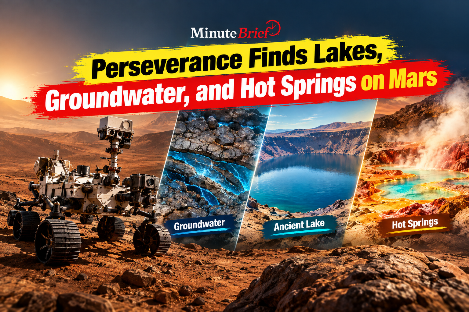 Perseverance Finds Lakes, Groundwater, and Hot Springs on Mars
