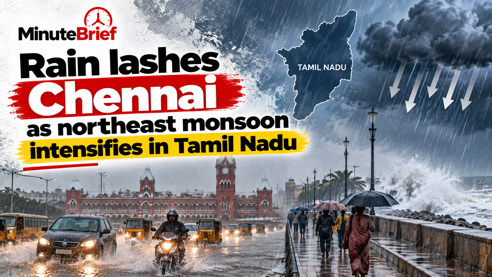 Heavy rain lashes Chennai as Tamil Nadu monsoon intensifies