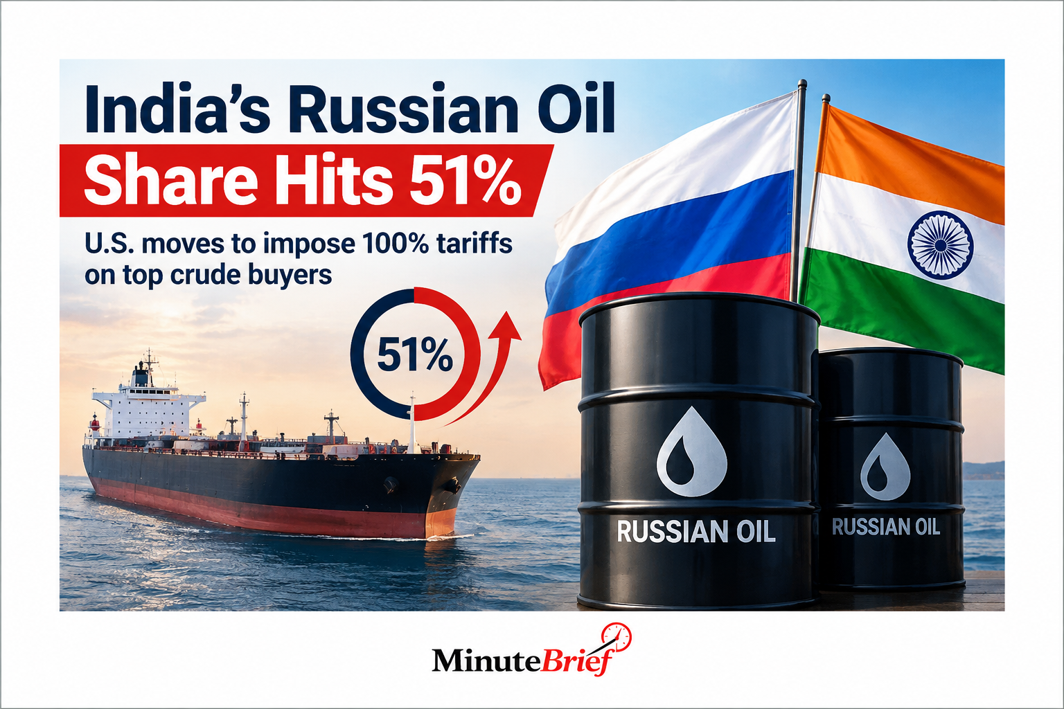 Russia supplied over half of India’s oil imports in July