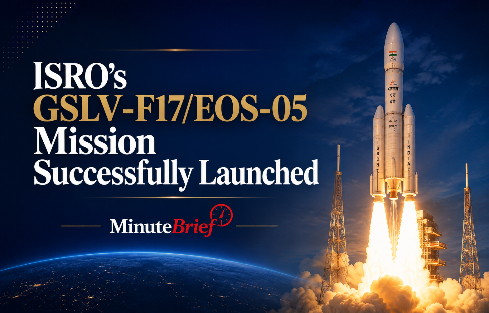 ISRO's GSLV-F17/EOS-05 Mission Successfully Launched