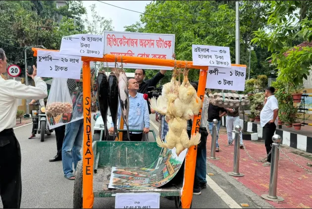 Akhil Gogoi Protests Alleged Syndicate Tax Impacting Assam Prices