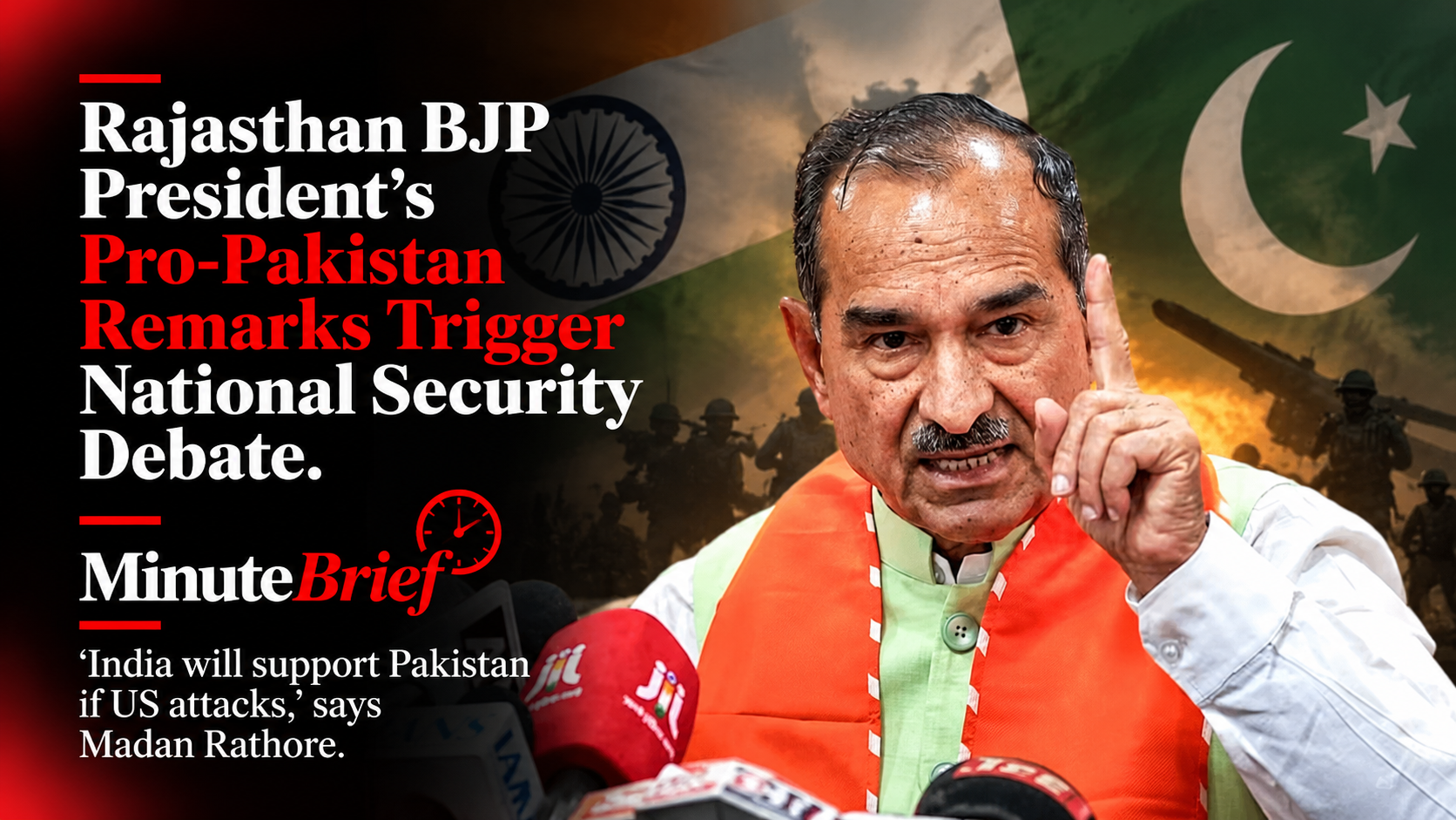 Rajasthan BJP President's Pro-Pakistan Remarks Trigger National Security Debate