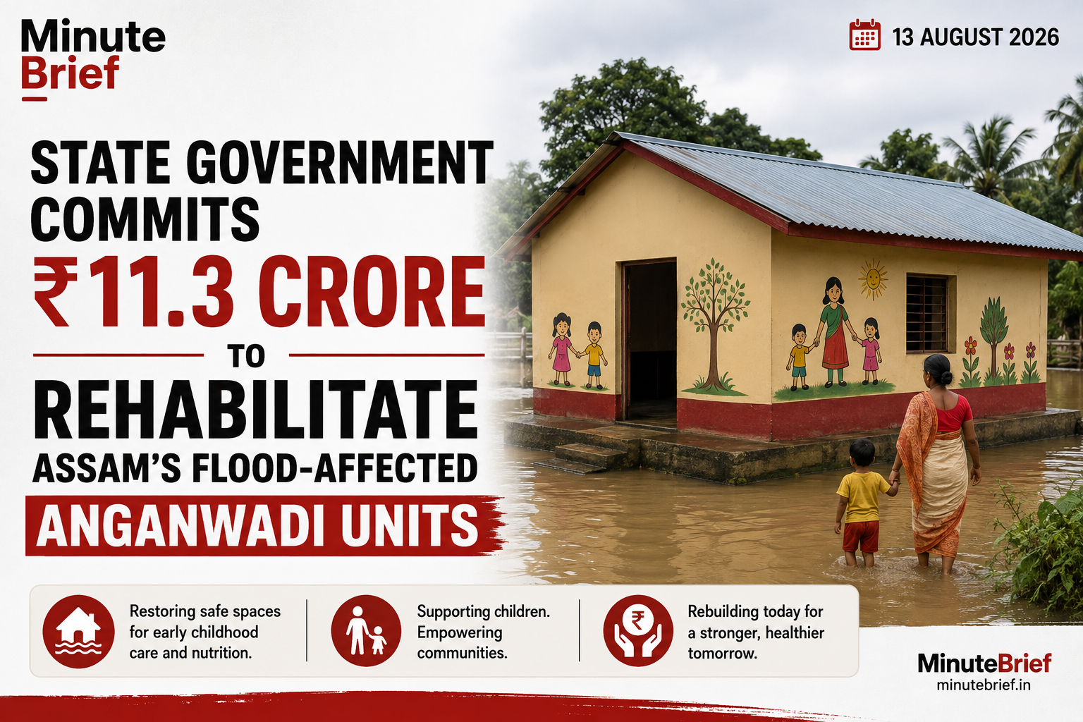 State government commits ₹11.3 crore to rehabilitate Assam’s flood-affected Anganwadi units