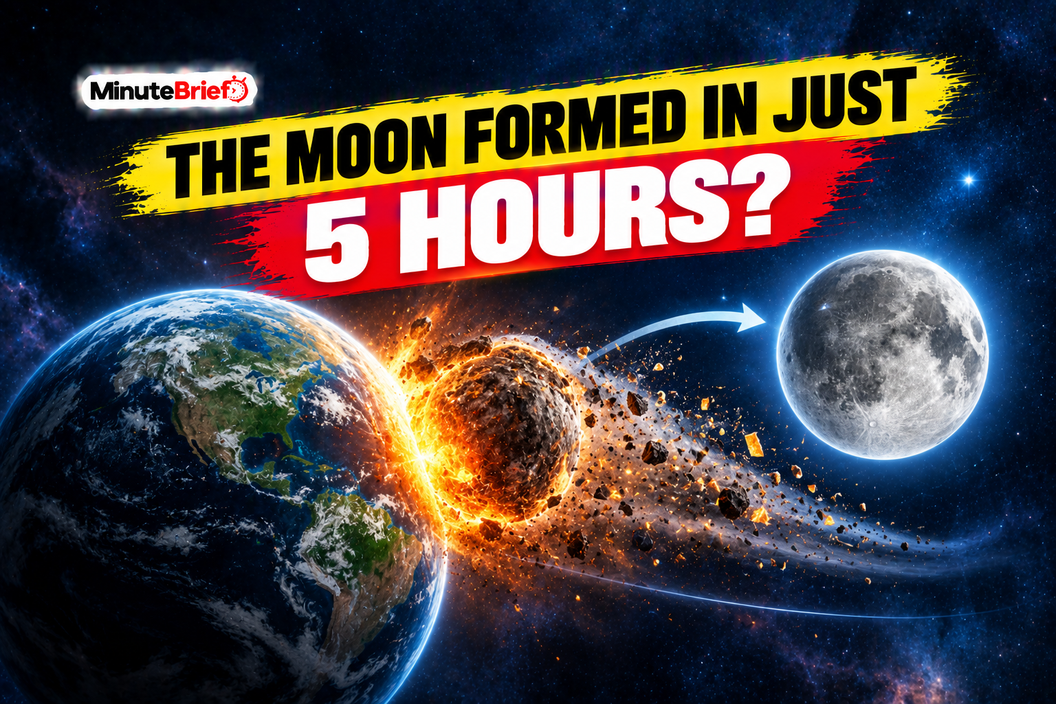 The Moon Formed In Just 5 Hours?