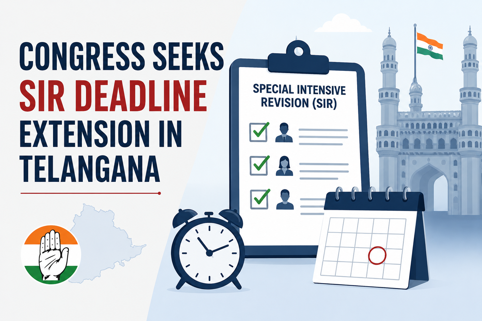 Congress Requests Extension for SIR Deadline in Telangana Due to Voter Verification Delays