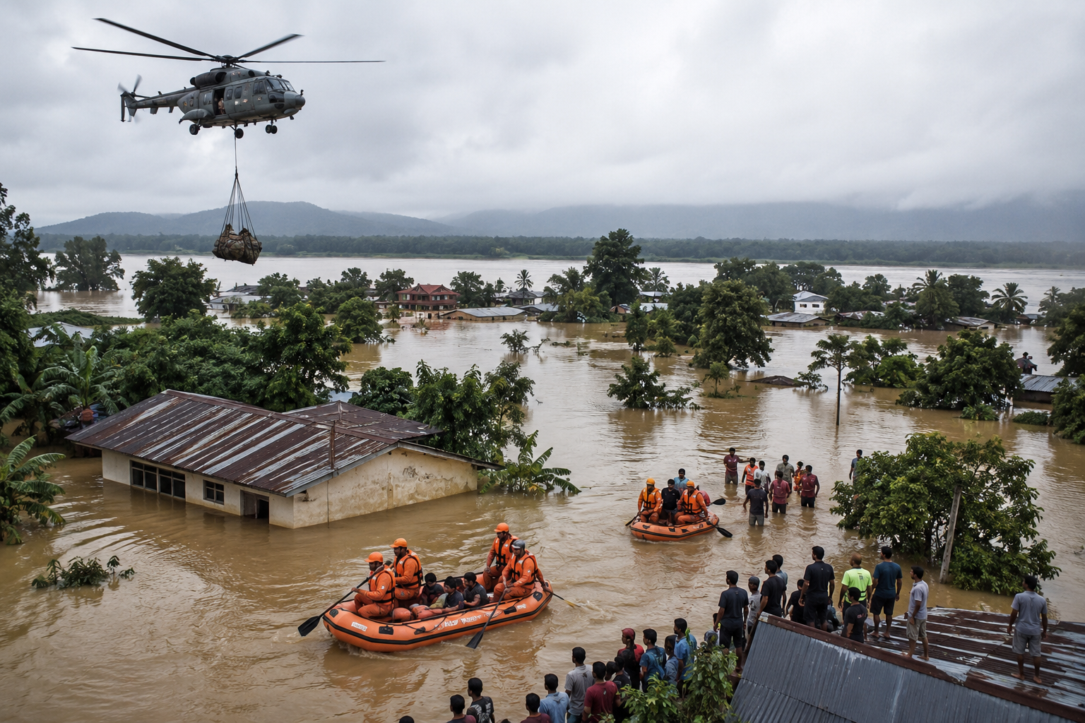 Assam Floods Claim 41 Lives as Over 727,000 People Affected