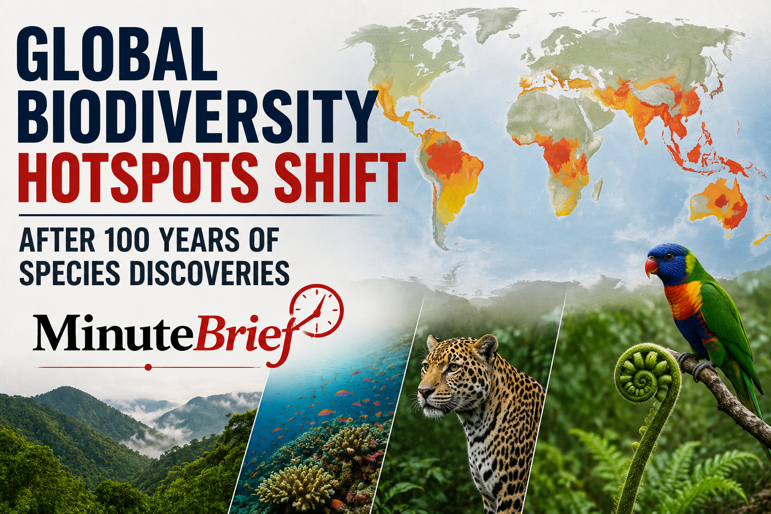 Global biodiversity hotspots shift after 100 years of species discoveries