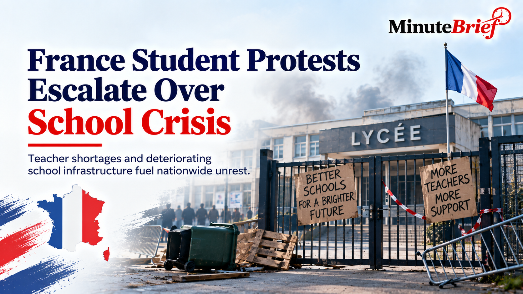 Student Protests Turn Violent Across France Amid School Funding Crisis
