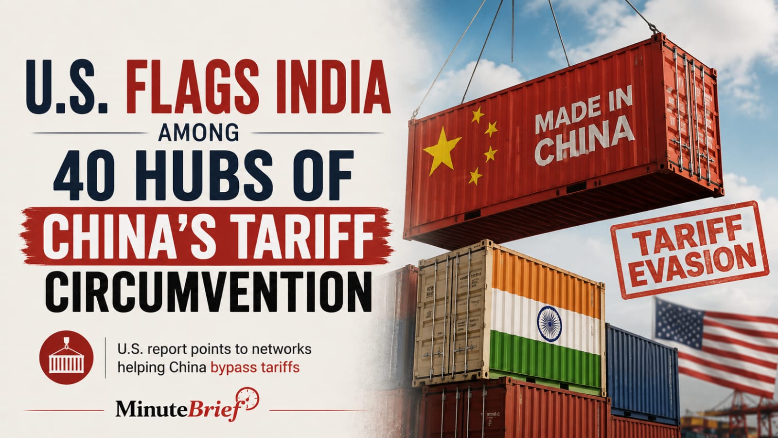 US Identifies India as Hub in China's Tariff Evasion Scheme