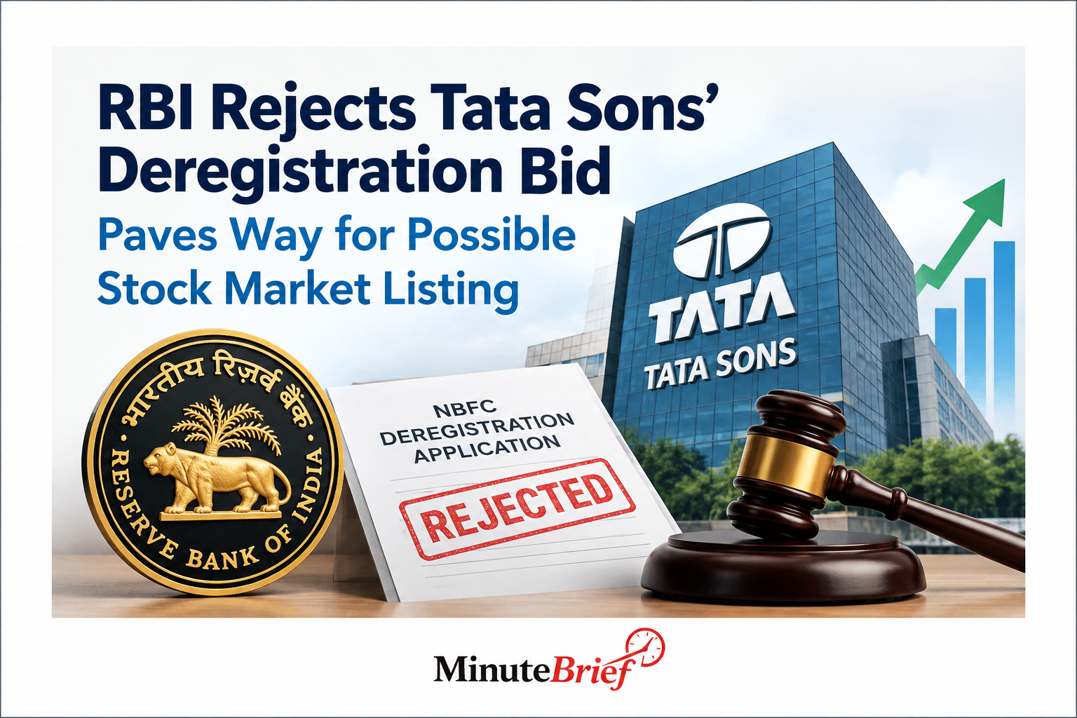 RBI Blocks Tata Sons’ Deregistration Bid, Pushing Conglomerate Toward Massive Public Listing