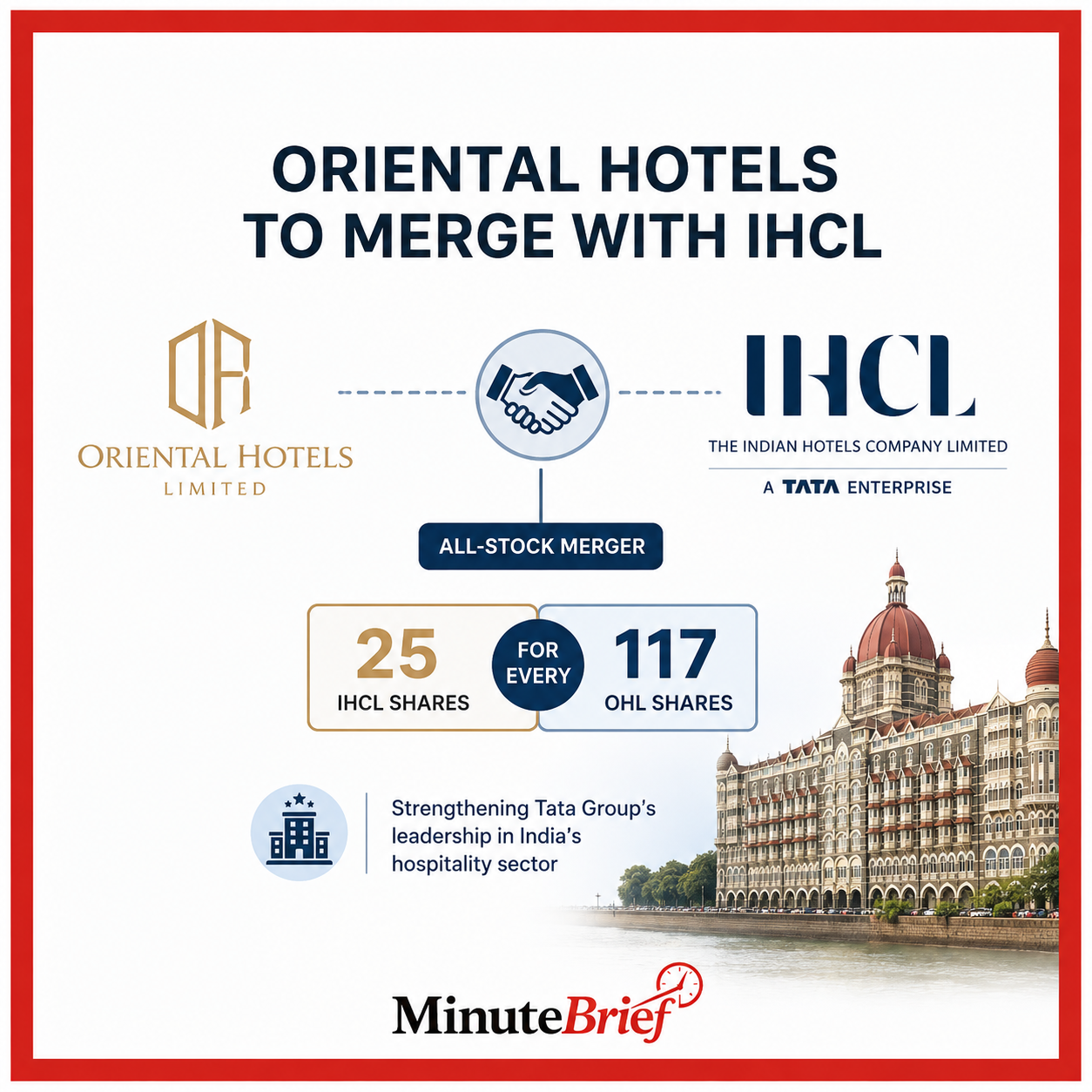 Oriental Hotels to merge with Tata Group’s IHCL