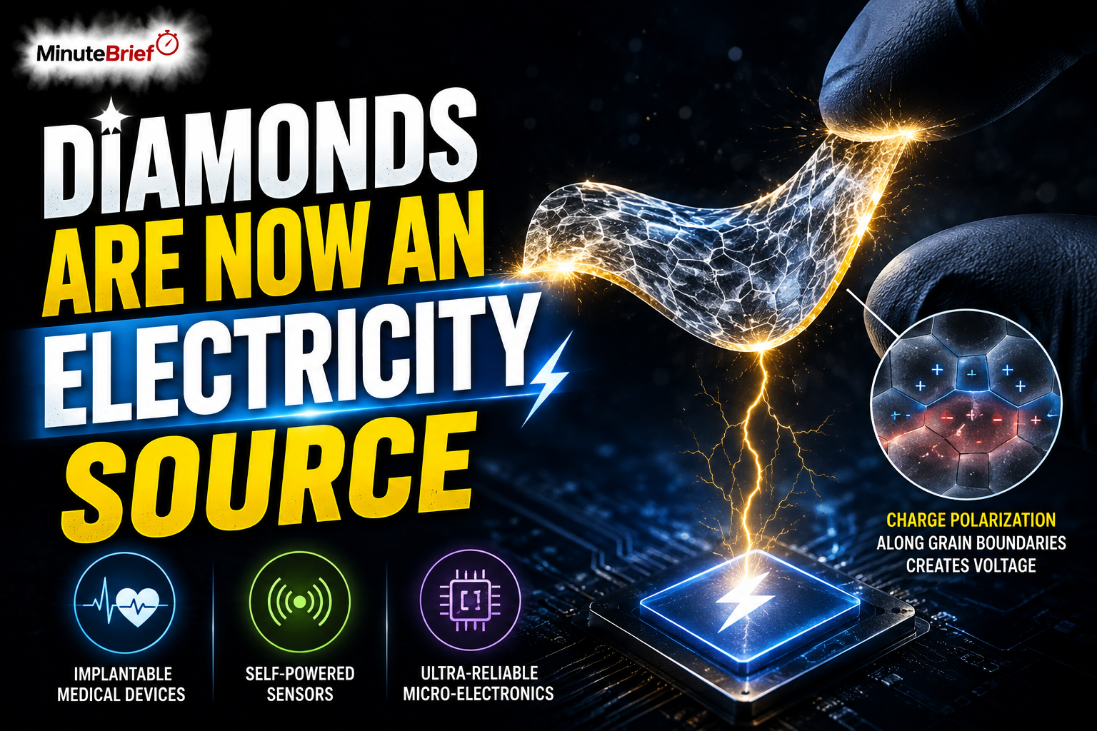 Diamonds Are Now an Electricity Source
